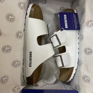 Birkenstock Arizona White Sandals – Brand New in Box